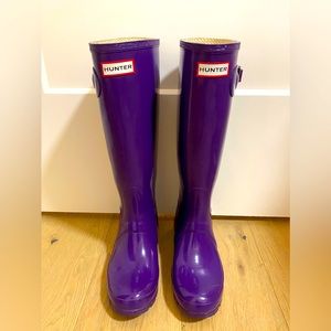 Hunter Boots size 6.